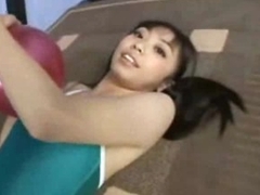 Cute Japanese teen nearly a swimsuit