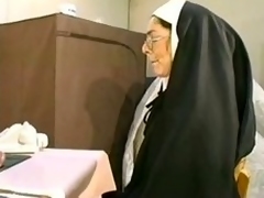 Naugthy nun gets her holes jam-packed hardcore