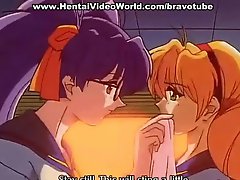 Anime lesbians in japanese manga porn